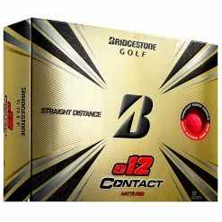 Bridgestone E12 Contact Matte Red Personalized Golf Balls