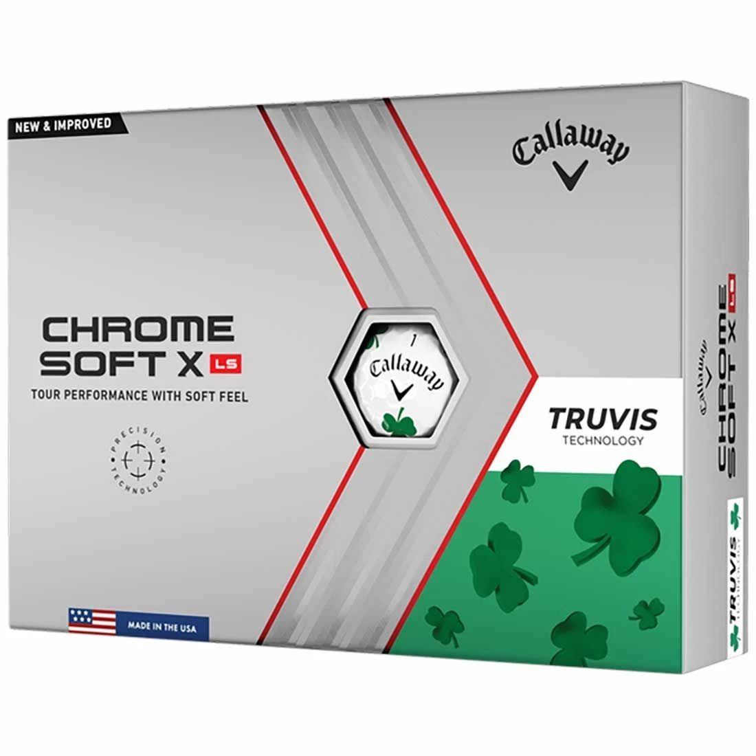 Callaway Chrome Soft X LS Truvis Shamrock Golf Balls