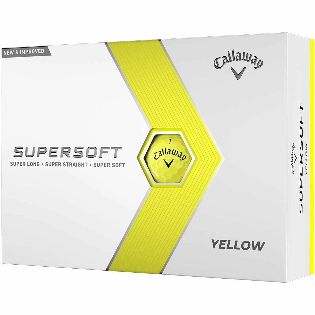 Callaway Supersoft Yellow Personalized Golf Balls