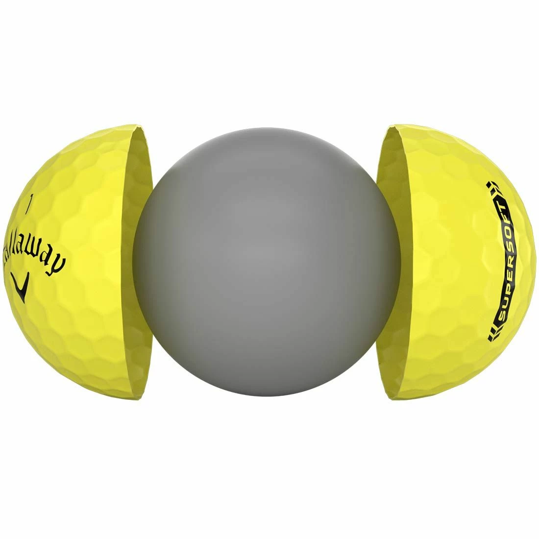 Callaway Supersoft Yellow Personalized Golf Balls - Image 3