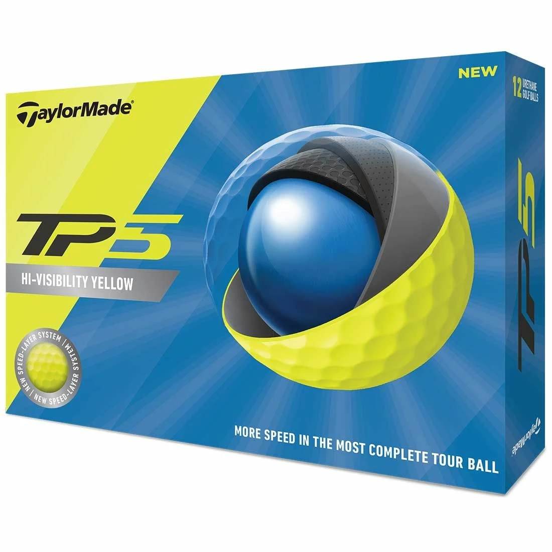 TaylorMade 2019 TP5 Yellow Golf Balls
