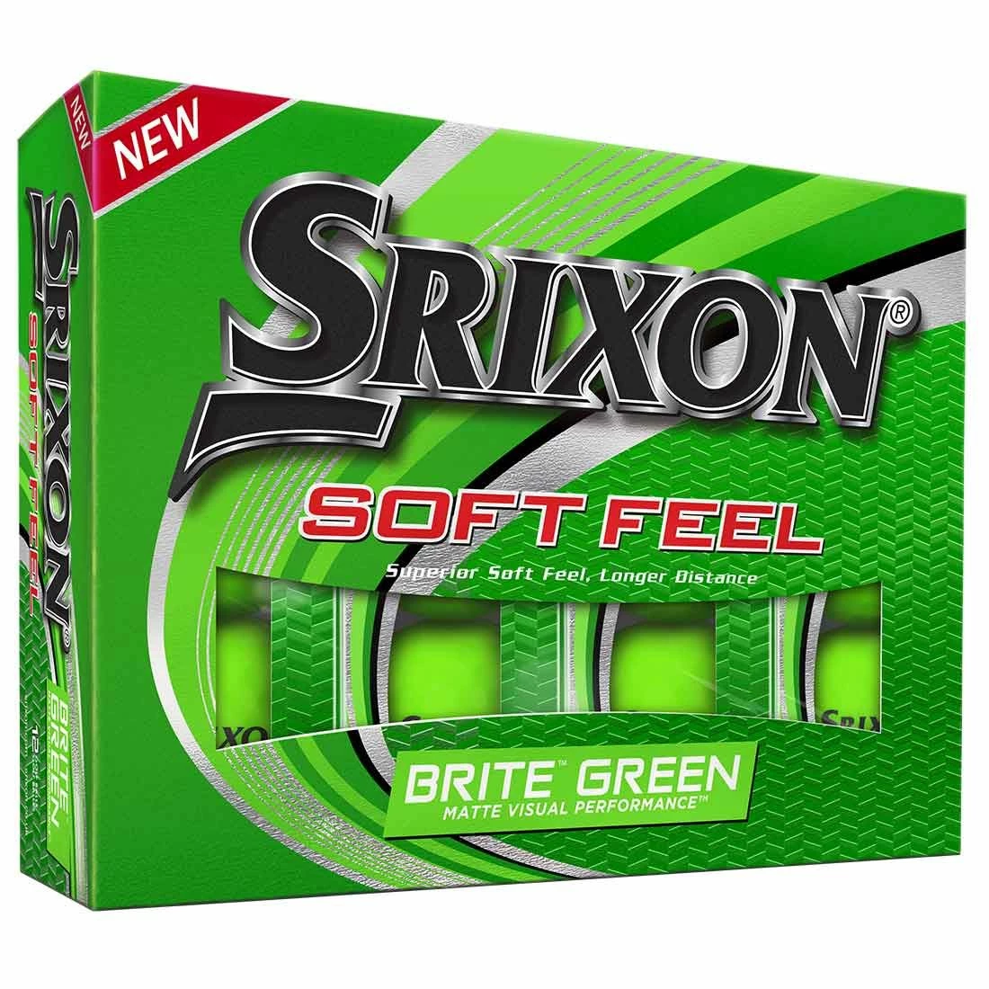 Srixon Soft Feel 12 Brite Green Golf Balls