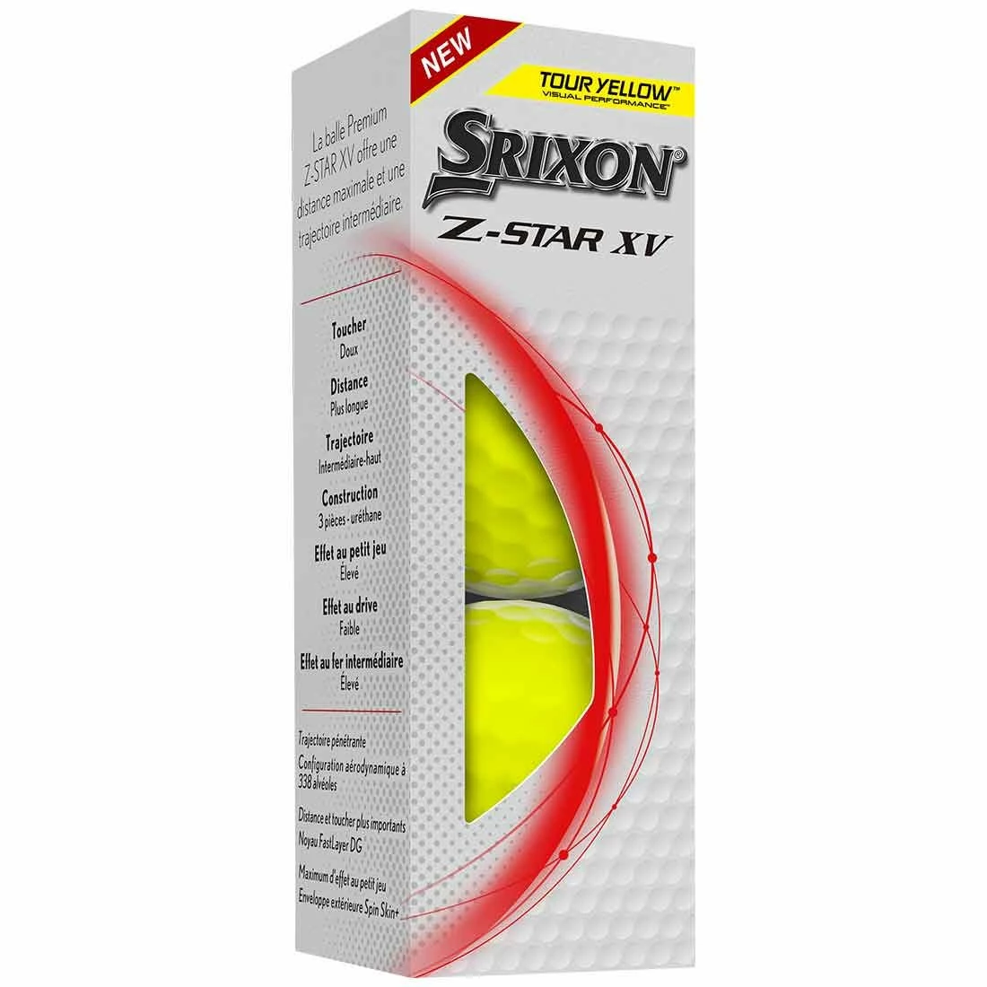 Srixon Z-Star XV 8 Yellow Golf Balls - Image 2