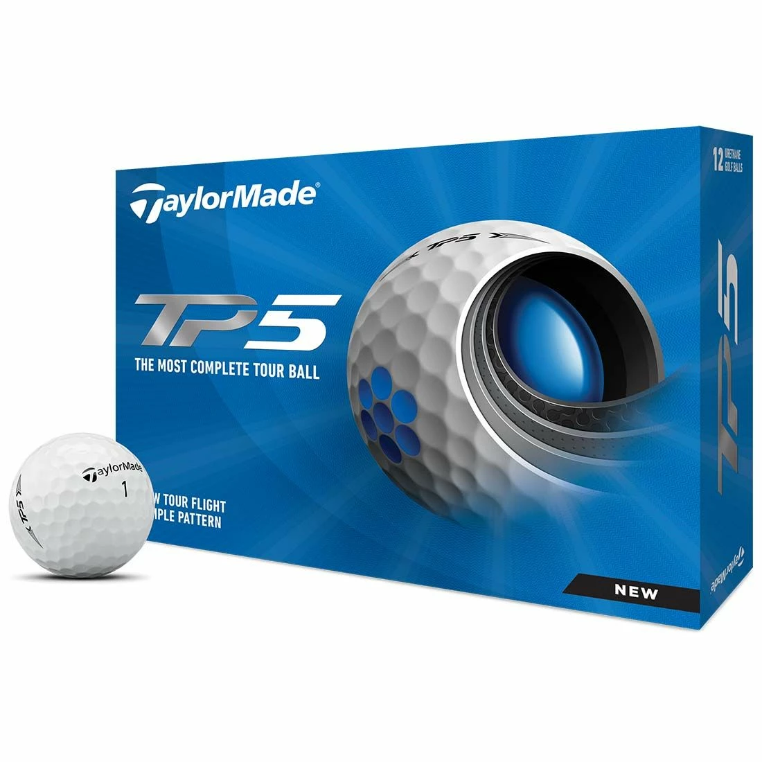 TaylorMade TP5 White Golf Balls - Image 2