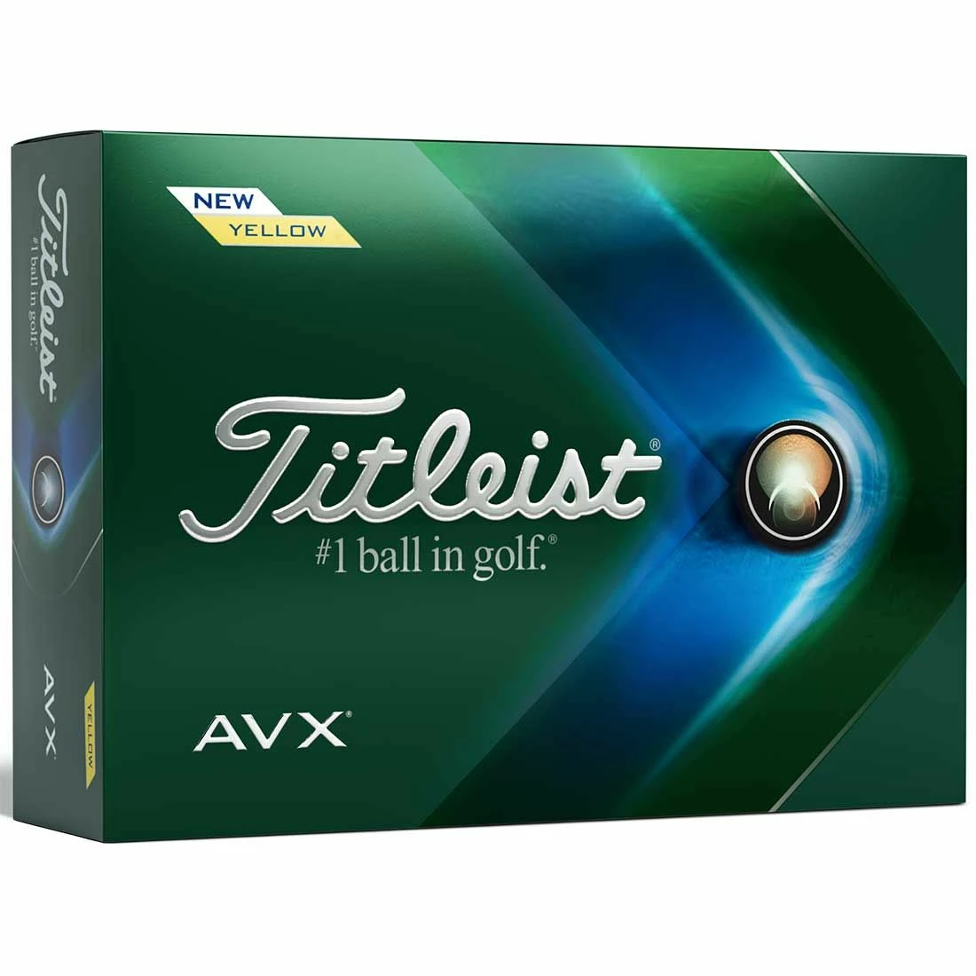 Titleist AVX Yellow Custom Number Golf Balls