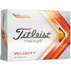 Titleist Velocity Matte Orange Personalized Golf Balls